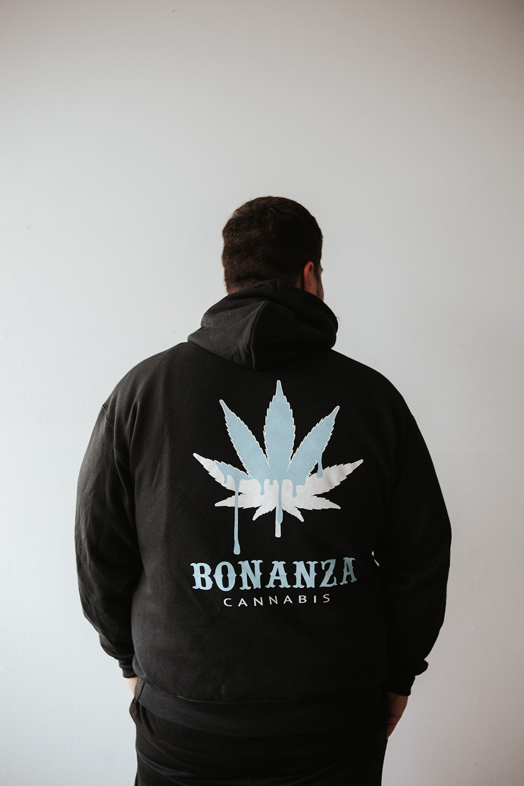 Black Hoodie - Blue Drip