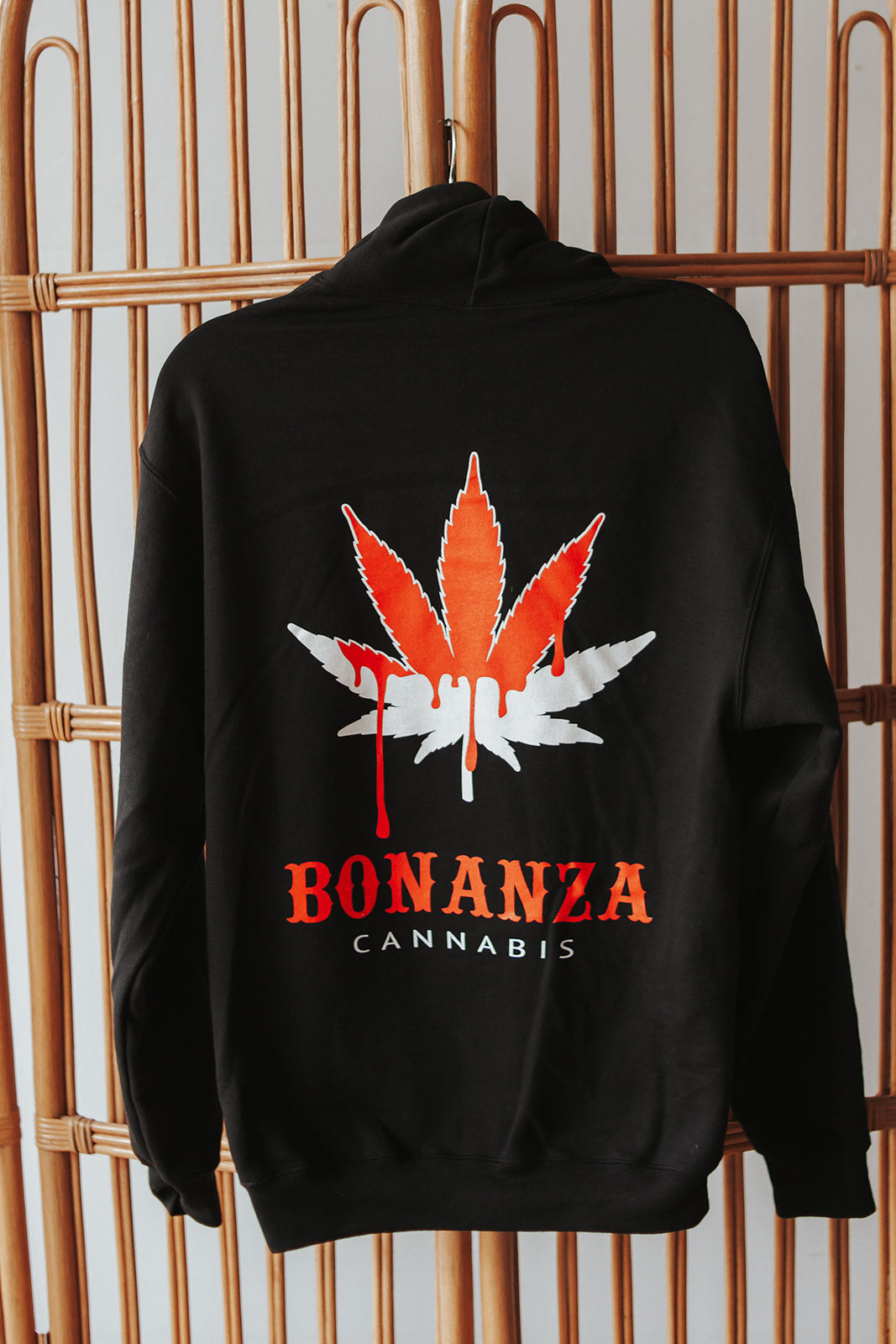 Black Hoodie - Red Drip