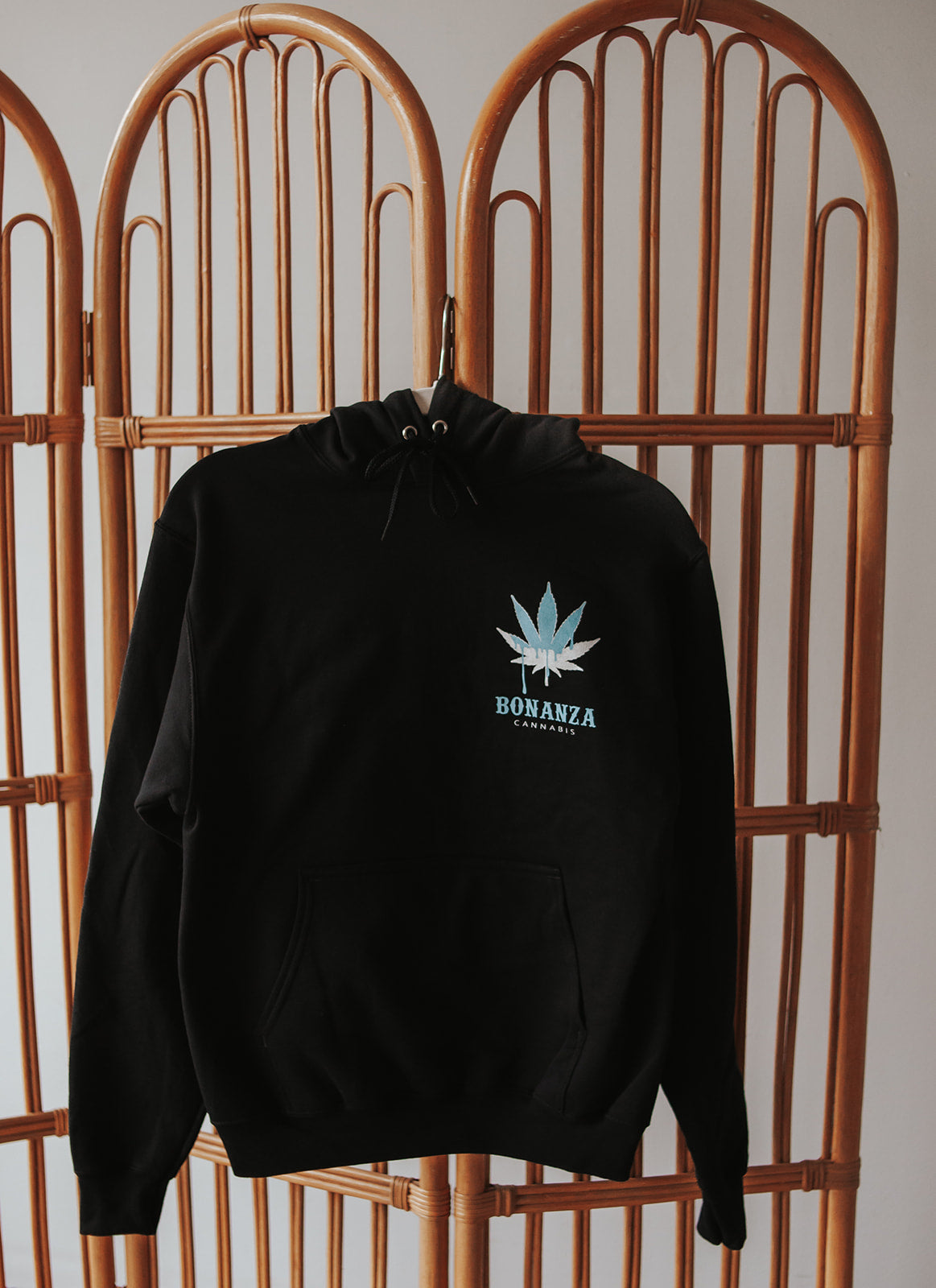 Black Hoodie - Blue Drip